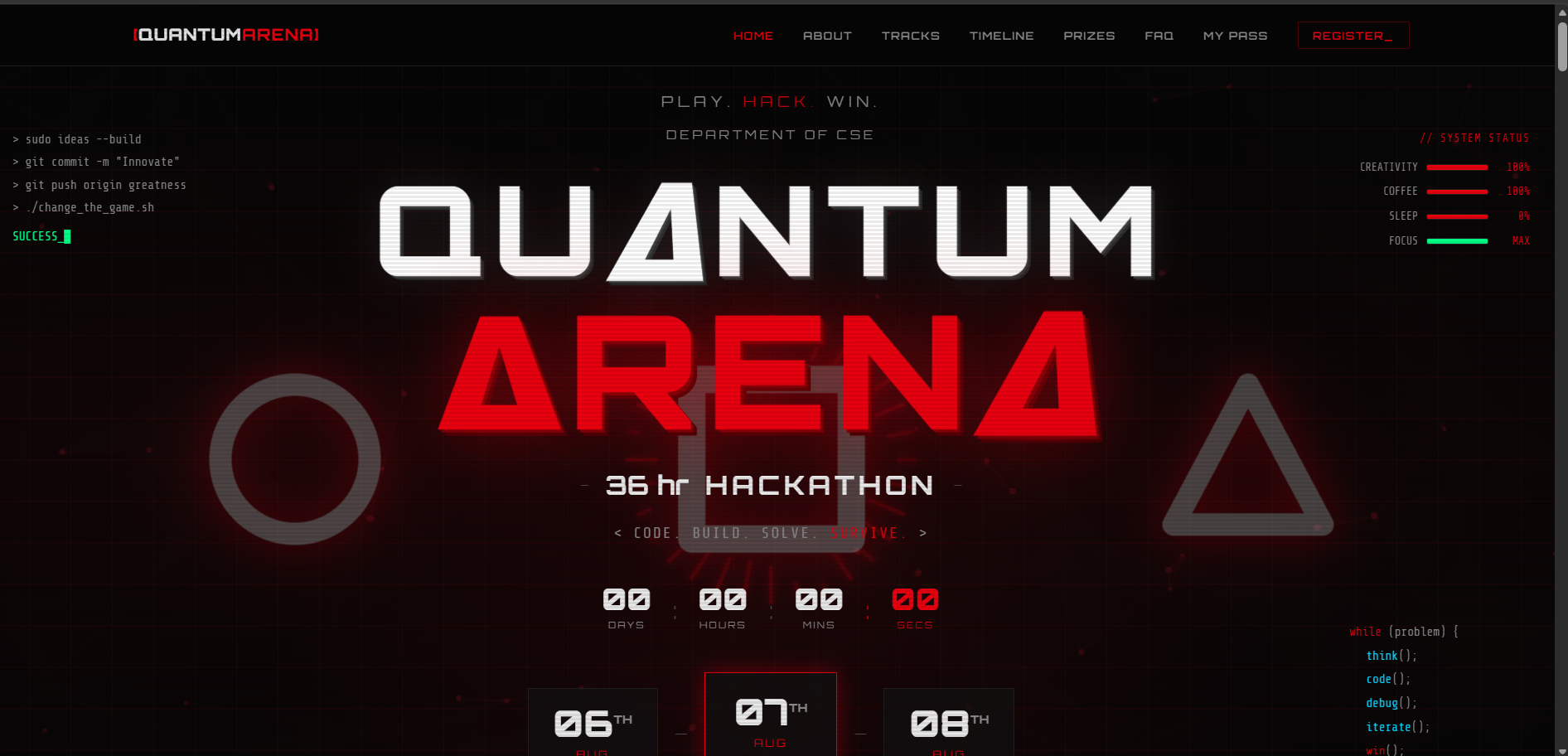Quantum Arena COMMAND